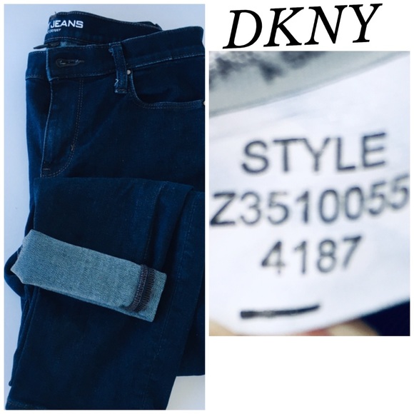 DKNY SOHO SPANDEX SKINNY JEANS NAVY … - Picture 2 of 8